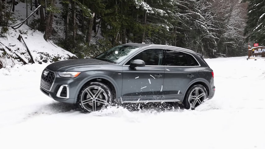 best hybrid on ice and snow Audi Q5 55 TFSI e quattro