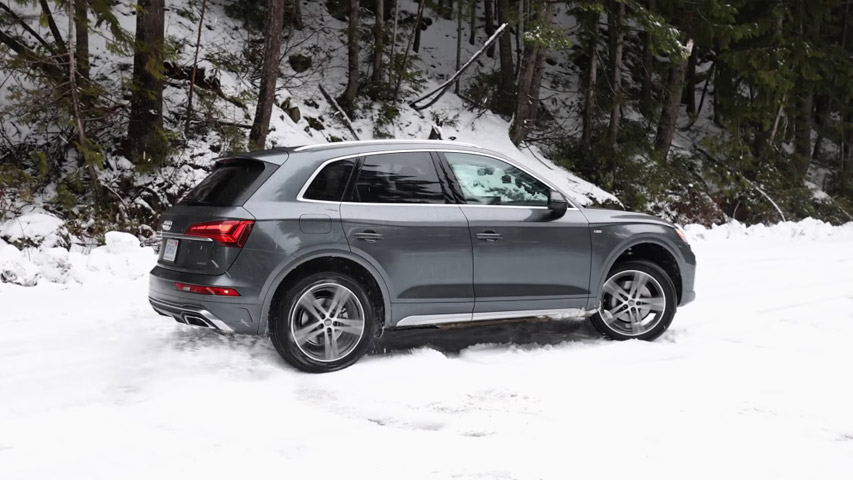 best hybrid on ice and snow Audi Q5 55 TFSI e quattro