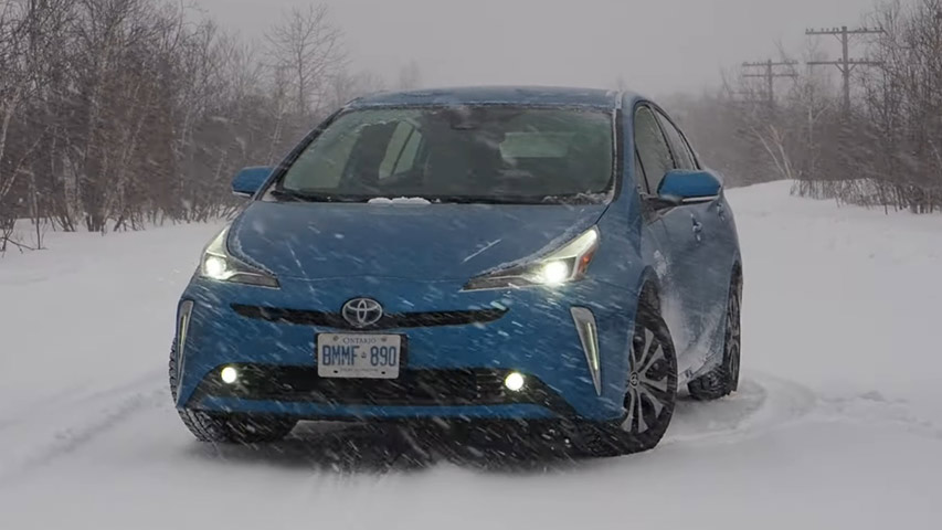 best hybrid on ice and snow Toyota Prius AWD-e