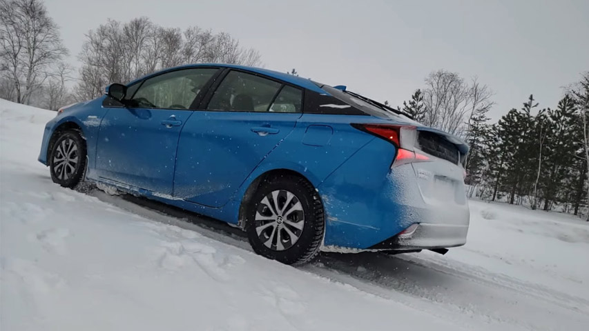 best hybrid on ice and snow Toyota Prius AWD-e