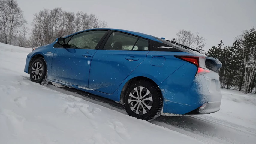 best hybrid on ice and snow Toyota Prius AWD-e