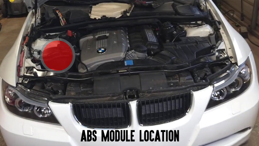 BMW E90 ABS Warning Light location