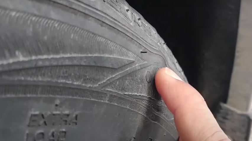 tire bulge